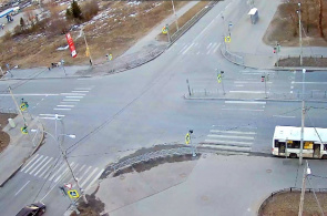 Krasnogorodskaya街道和Gatchina高速公路的十字路口