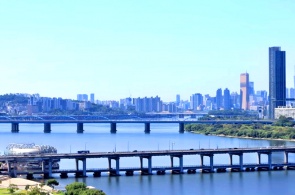 半坡大桥景观。 首尔 网络摄像头