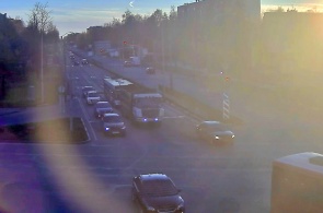列宁格勒和捷尔任斯基前景的十字路口。 相机 2. 雅罗斯拉夫尔的网络摄像头