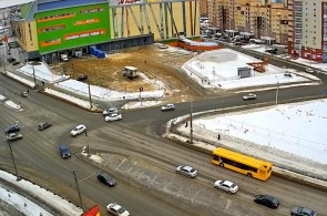 Volgogradskaya 和 Korolenko 的十字路口。 网络摄像头萨兰斯克