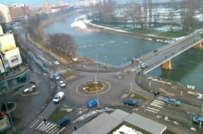 河波斯尼的视图。 Zenica城市在线摄像头