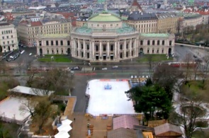 城堡剧院在维也纳。在线全景摄像头