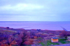 粉红湖。 Genichesk网上直播