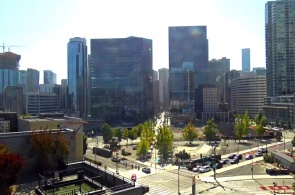 市中心市中心。 西雅图网络摄像头