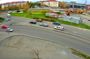 列宁-伊里奇十字路口。 第一乌拉尔斯克的网络摄像头