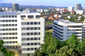 Slavonski 大道和 Marina Drzic 大道交汇处。萨格勒布在线网络摄像头