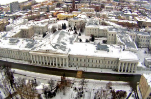 喀山(伏尔加地区)的联邦大学。 摄像头在线喀山
