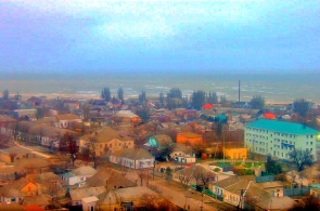 港口和Arabatskaya Strelka吐的视图。 Genichesk网上直播
