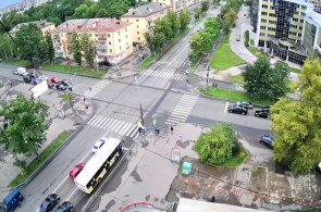 赫尔岑的十字路口 - Predtechenskaya 街道。 网络摄像头 沃洛格达