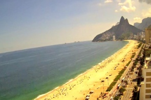 Ipanema海滩。里约热内卢在线摄像头