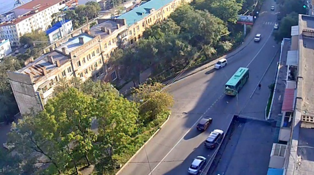 Bestuzhev和Verkhneportovoy街道的十字路口。符拉迪沃斯托克在线