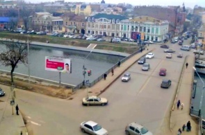 Sapozhnikovsky桥（前斯帕斯基）。阿斯特拉罕摄像头在线