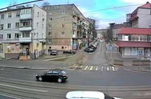 Sovietsky Prospekt和Ural的十字路口。网络摄像头加里宁格勒在线