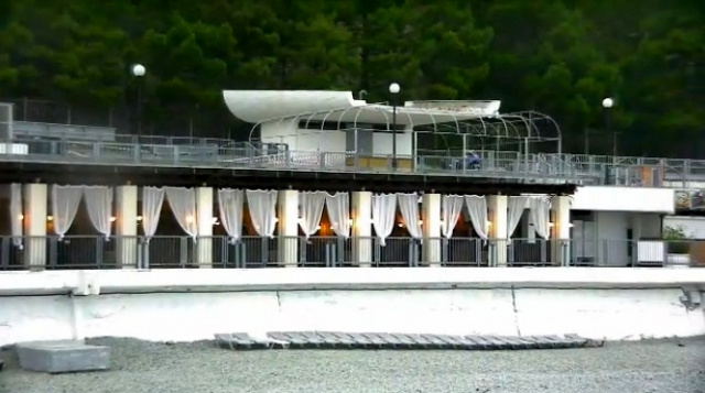 全景相机。 GC Yalta-Intourist雅尔塔的堤防在线