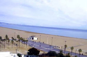 Plaja Las Arenas。瓦伦西亚在线webcam