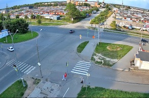 Dalnyaya 的十字路口 - Fryazinovskaya 街道。 网络摄像头 沃洛格达