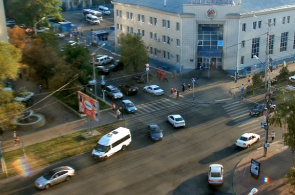 世界之街。公车站的看法。 Stavropol在线摄像头