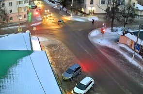 Garden Ring 和 Devonskaya 街道的十字路口。 Oktyabrsky 的网络摄像头