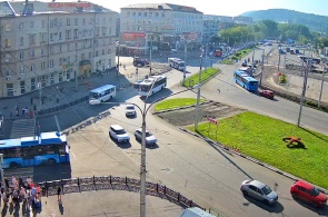 车站广场。 新库兹涅茨克 的网络摄像头