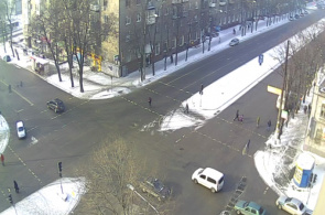 在街道上的网络摄像头Gryaznova。扎波罗热在线