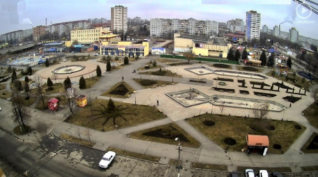 喷泉广场。 Vladikavkaz在线摄像头
