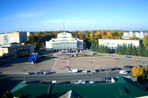 Volochisk在线摄像头城市的中心广场