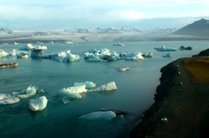 Jokulsarlon 冰川泻湖。 网络摄像头