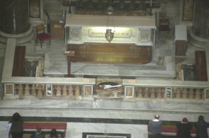 墓教皇约翰*保罗二世。 摄像头梵蒂冈城市网络