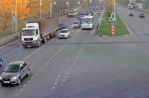 列宁格勒和捷尔任斯基前景的十字路口。 相机 1. 雅罗斯拉夫尔的网络摄像头