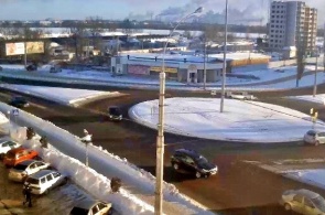 网络摄像头在ul.Nedelina和圣彼得堡的交汇处。 50岁的NLMK