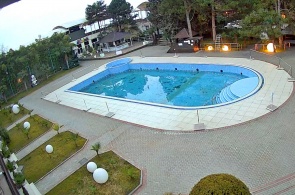 泳池酒店 Demerdzhi。 网络摄像头阿卢什塔