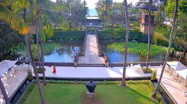 在巴厘岛洲际酒店。 摄像头巴厘岛在线