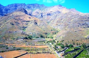 Valle de Agaete的Los Berrazales种植园。 网络摄像头大加那利岛在线