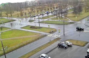 圣彼得堡公路和哈佐夫将军的交汇处。普希金在线网络摄像头