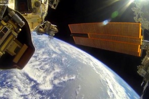 国际空间站的生活。 摄像头的美国航天局的网上
