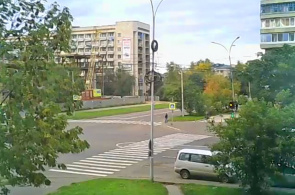 Crossroads Komsomolskaya St.  -  Pervostroiteley Ave.阿穆尔河畔共青城