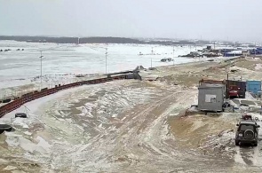 阿穆尔河堤坝重建。 角度 4. 共青城网络摄像头