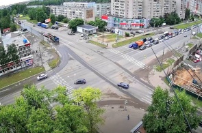 列宁格勒的十字路口 - Petina 街道。 网络摄像头 沃洛格达